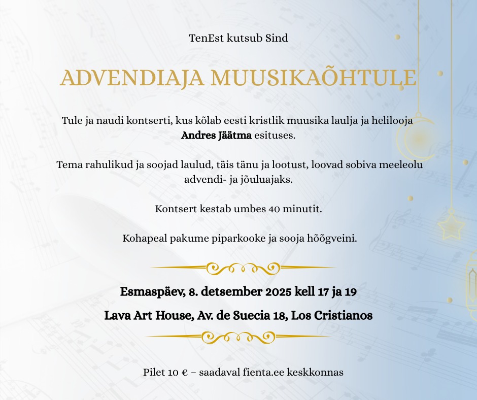 Advendiaja muusikaõhtu Tenerife