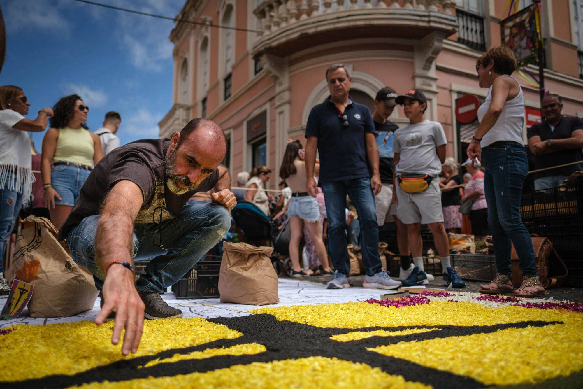La Orotava linn ja org, lille- ja liivavaibad Alfombras