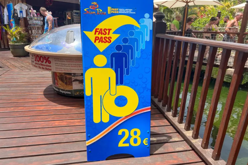 fast pass siam park