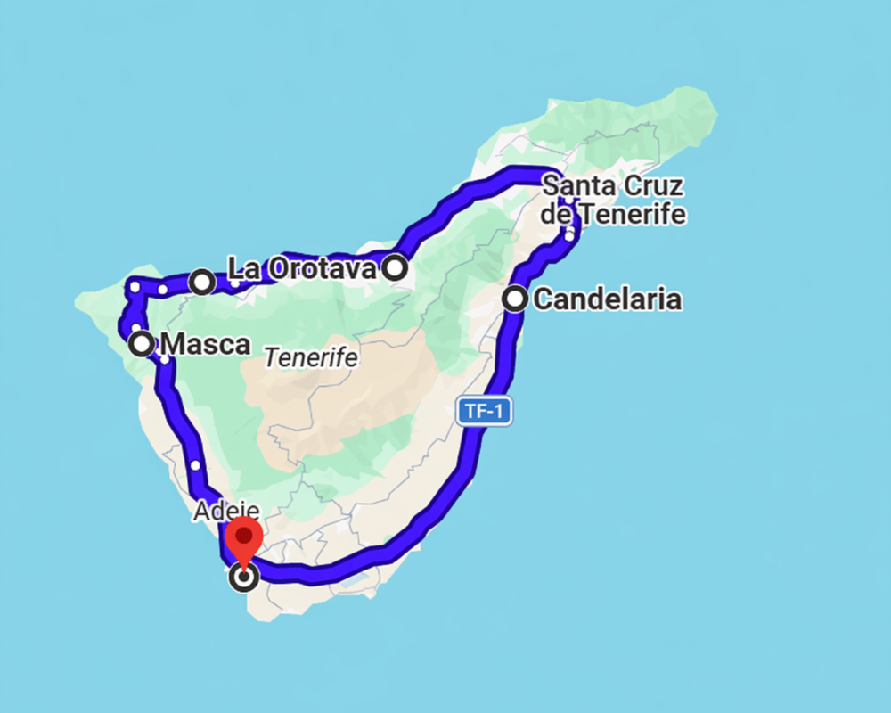 Saaretuur Tenerifel ja Masca, Candelaria ja La Orotava