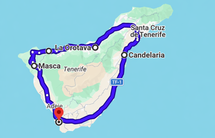 Saaretuur Tenerifel ja Masca, Candelaria ja La Orotava