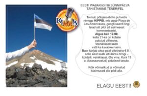 ew96 Eesti Vabariigi sünnipäeva tähistamine Tenerifel 2014