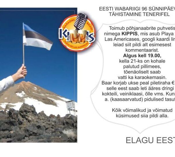ew96 Eesti Vabariigi sünnipäeva tähistamine Tenerifel 2014