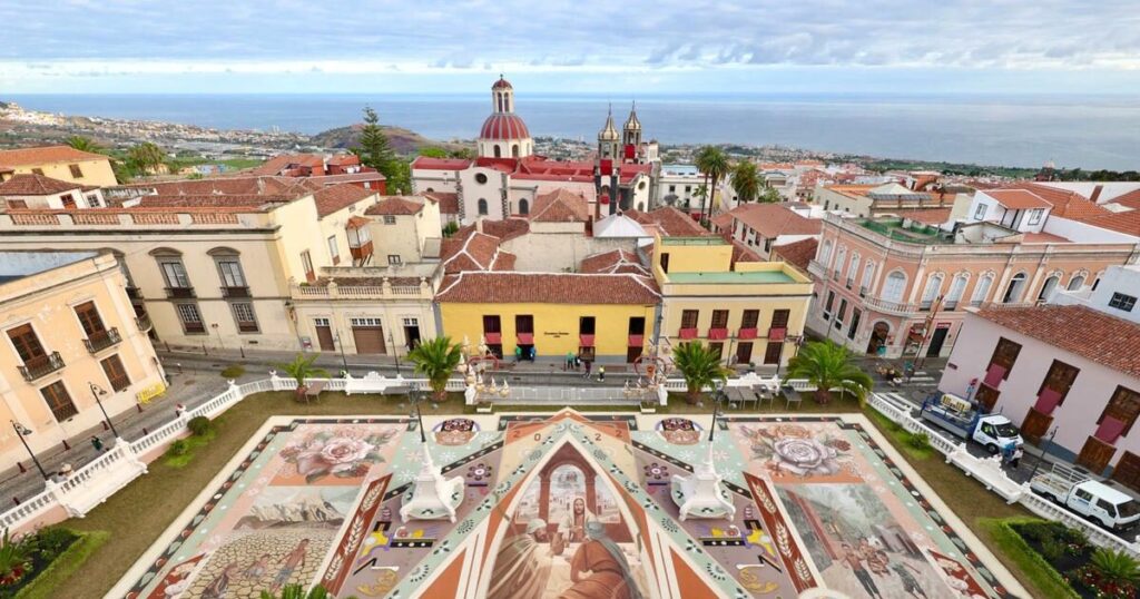 Eriekskursioon La Orotavasse vaatama lille- ja liivavaipu