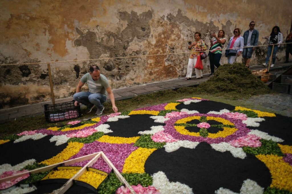 Eriekskursioon La Orotavasse vaatama lille- ja liivavaipu