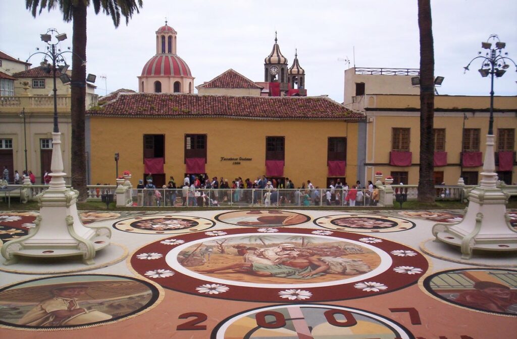 Eriekskursioon La Orotavasse vaatama lille- ja liivavaipu