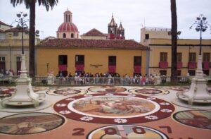 Eriekskursioon La Orotavasse vaatama lille- ja liivavaipu