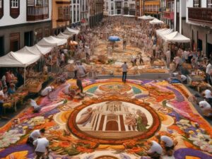 Eriekskursioon La Orotavasse vaatama lille- ja liivavaipu