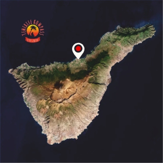 Tenerife saarestiku kaart ja asukoht, näidates saare geograafiat ja maastikke.