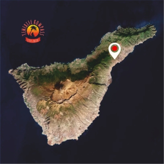 Kaart of Tenerife saarestik, näitab asukohta ja maastikku.