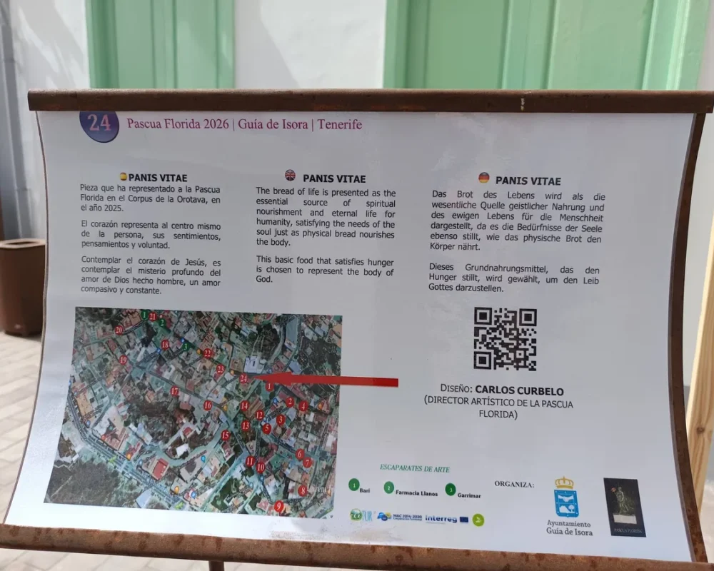 Iga-aastane lihavõttepühade ajal toimuv lilleinstallatsioonide festival Pascua Florida Guia de Isoras Tenerifel