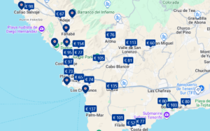 puhkusemajutus Tenerife lõunaosas