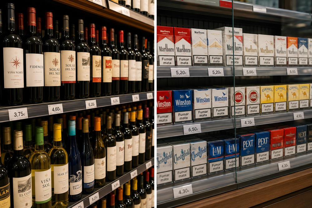 Hinnad enerifel, alkohol, veinid ja tubakas