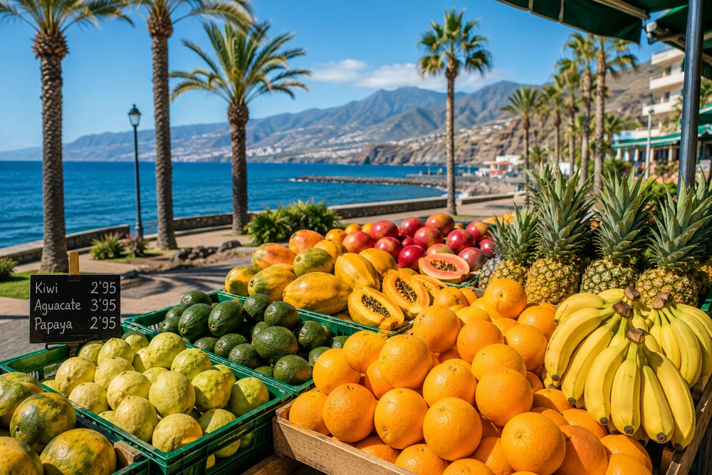 Tenerifel, puuviljad, juurviljad, fruteriad ja turud